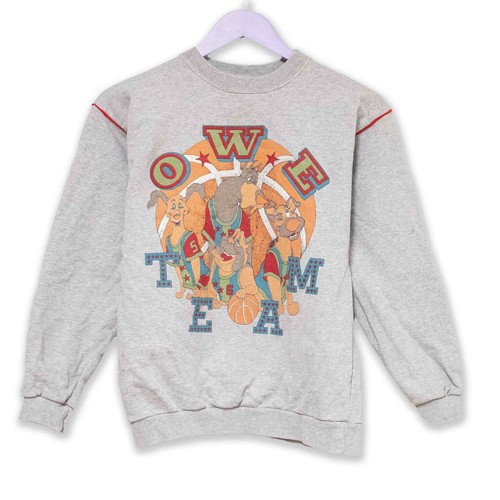 Sweat cartoon vintage gris - cartoon, À