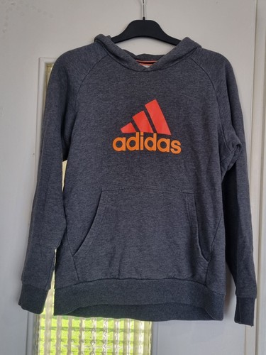 Sweat capuche gris adidas - a,