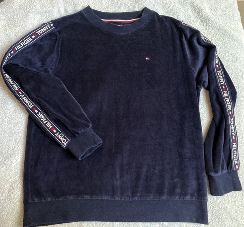 Sweat velours tommy hilfiger - sweat,
